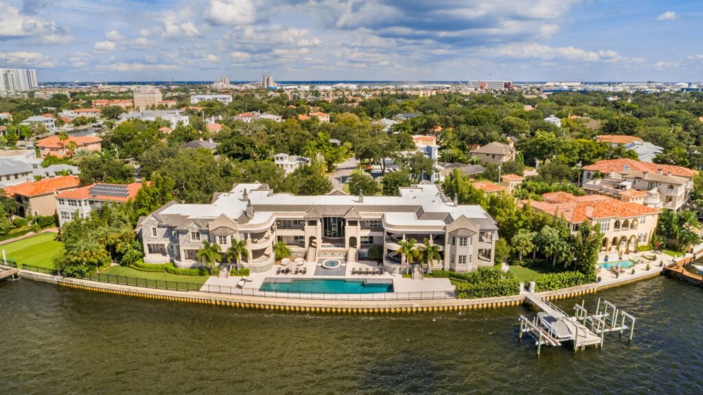 Derek Jeter's former home on Davis Islands. Tampa ultra luxury real estate market.